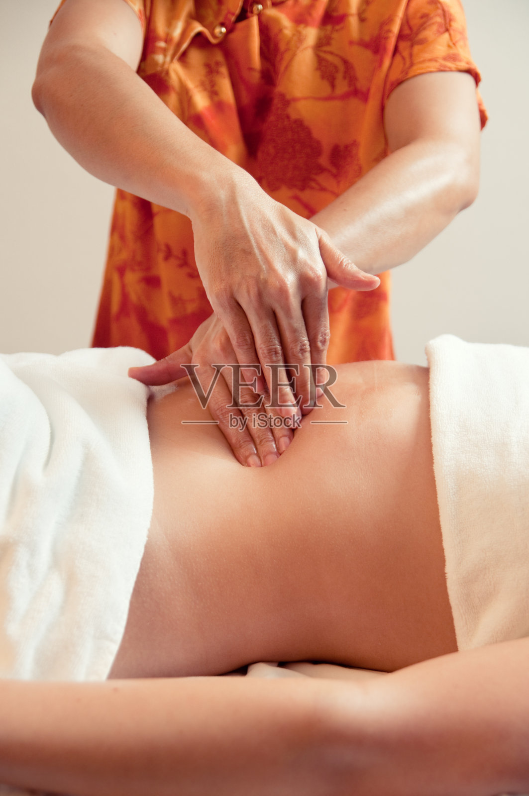 泰国腹部按摩照片摄影图片