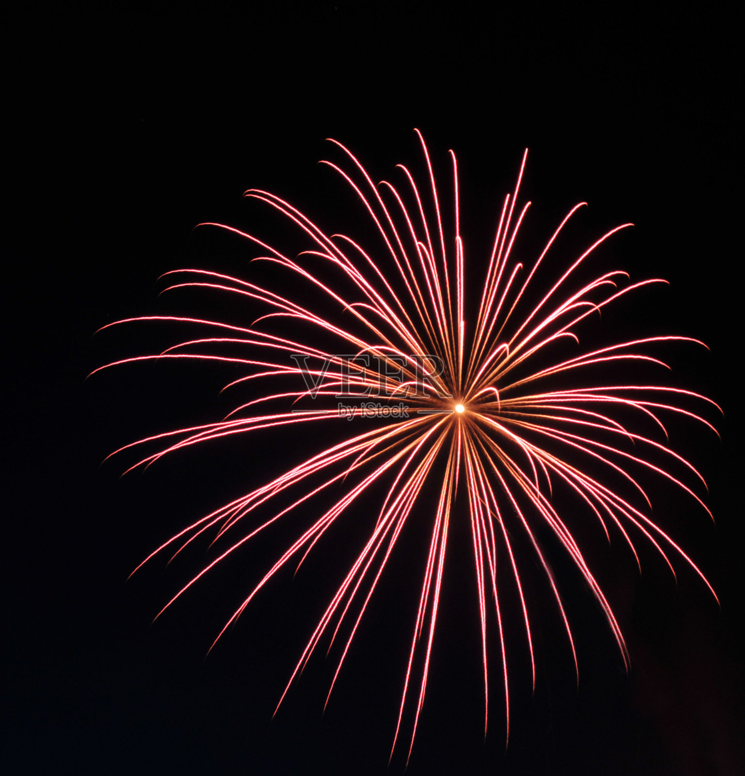大红色的烟花照片摄影图片