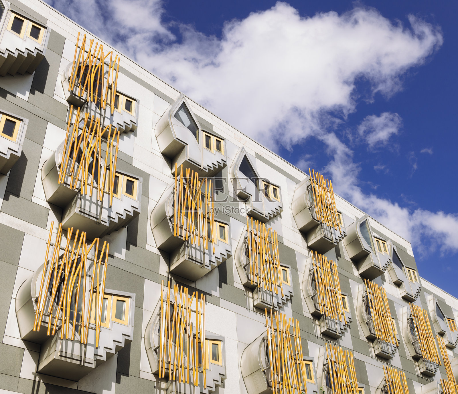 苏格兰议会的细节照片摄影图片