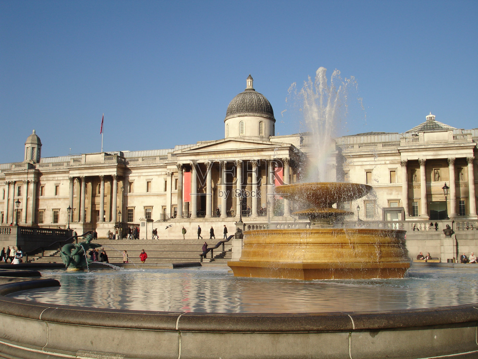 英国伦敦特拉法加广场照片摄影图片