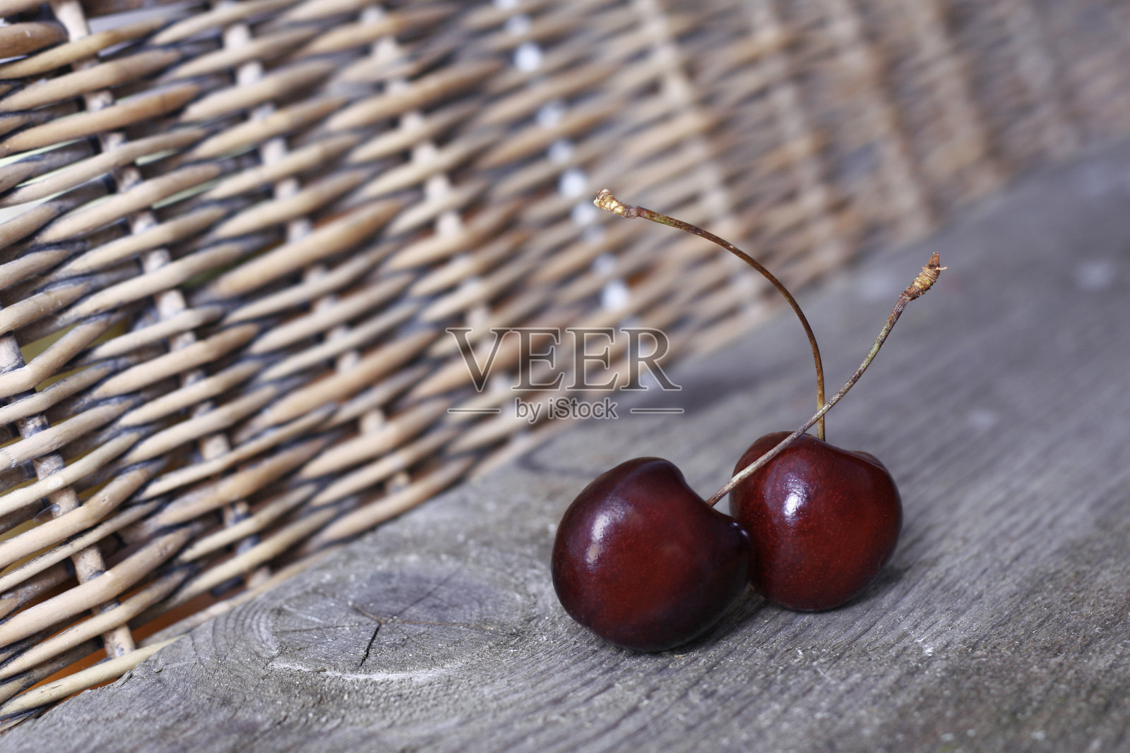 两个樱桃照片摄影图片