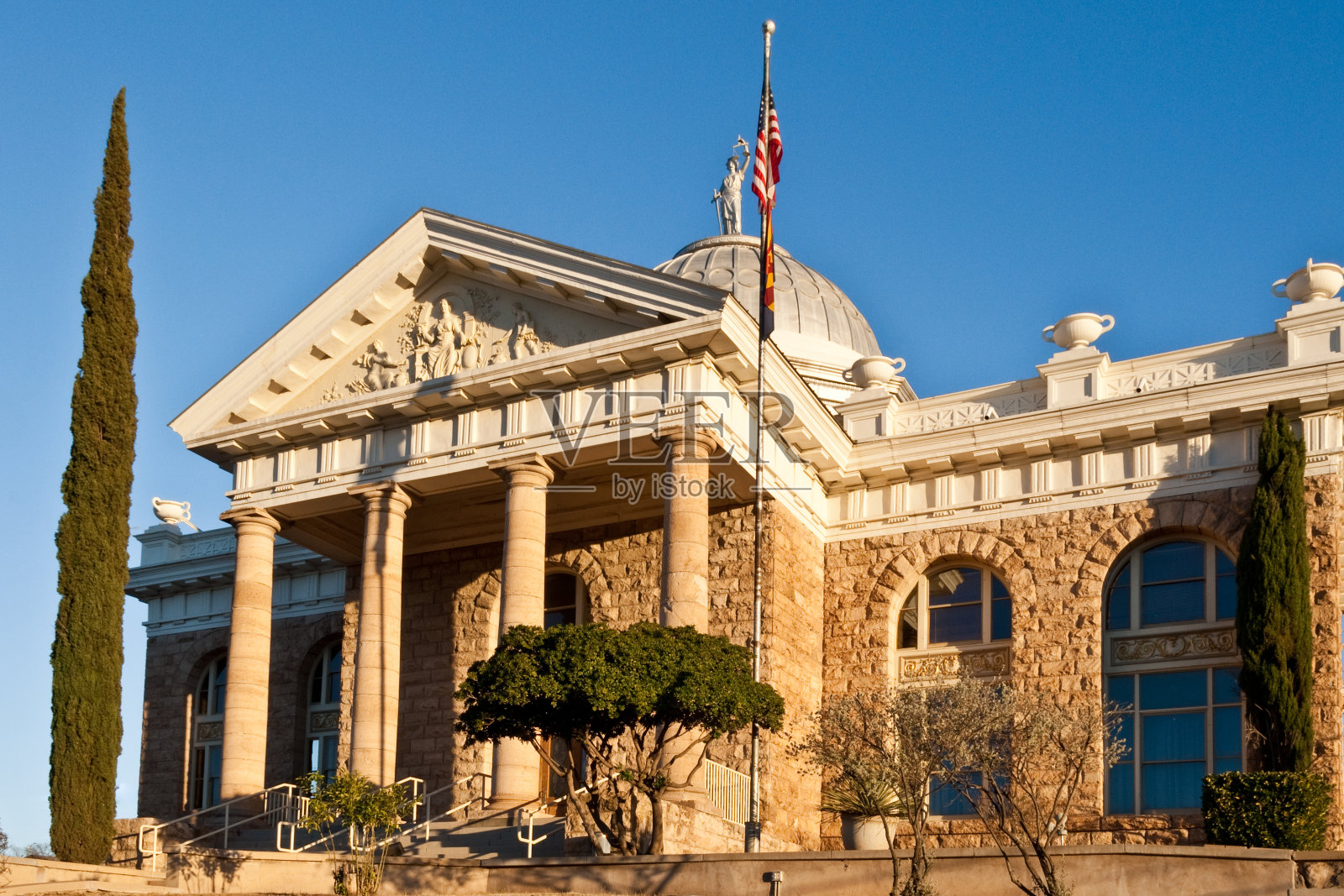 圣克鲁斯县法院照片摄影图片