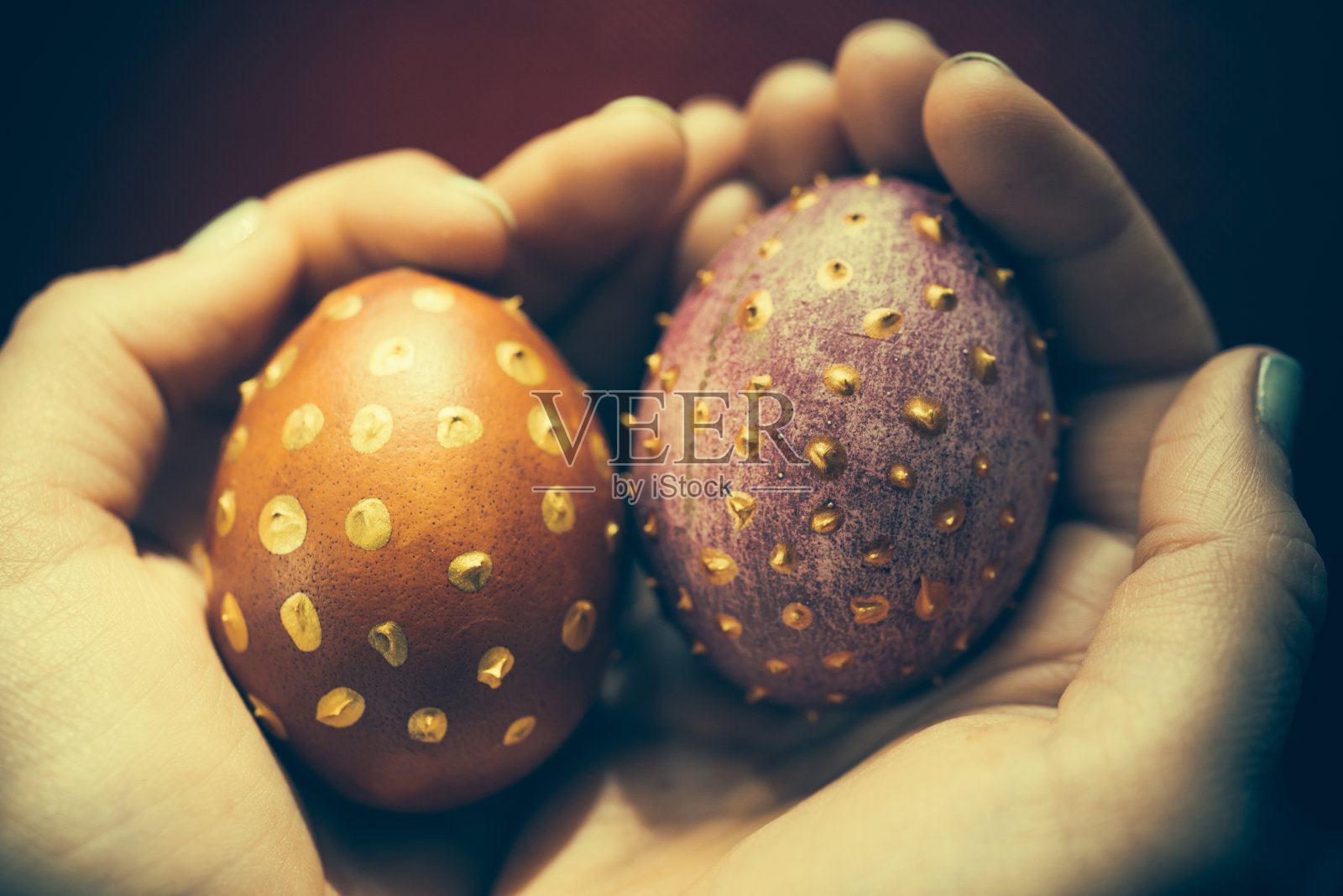 自制的复活节彩蛋照片摄影图片