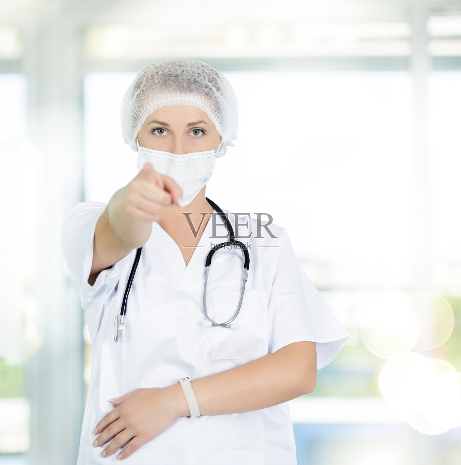 外科医生指出照片摄影图片