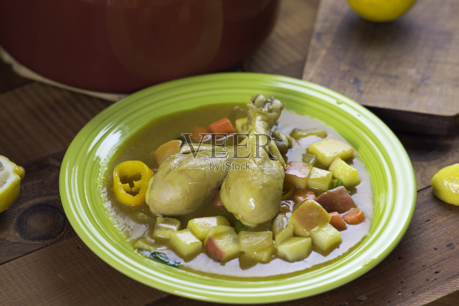 咖喱鸡照片摄影图片