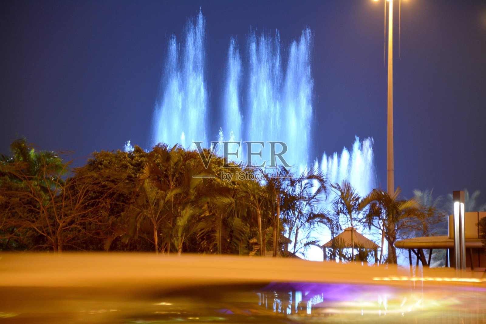 澳门永利酒店的音乐喷泉照片摄影图片