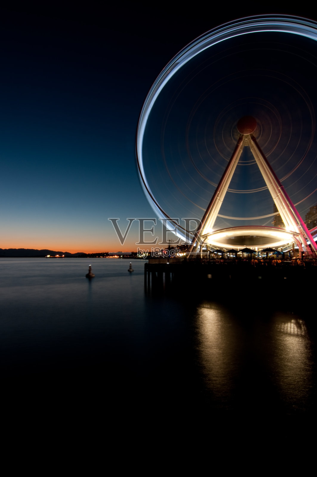 西雅图海滨照片摄影图片