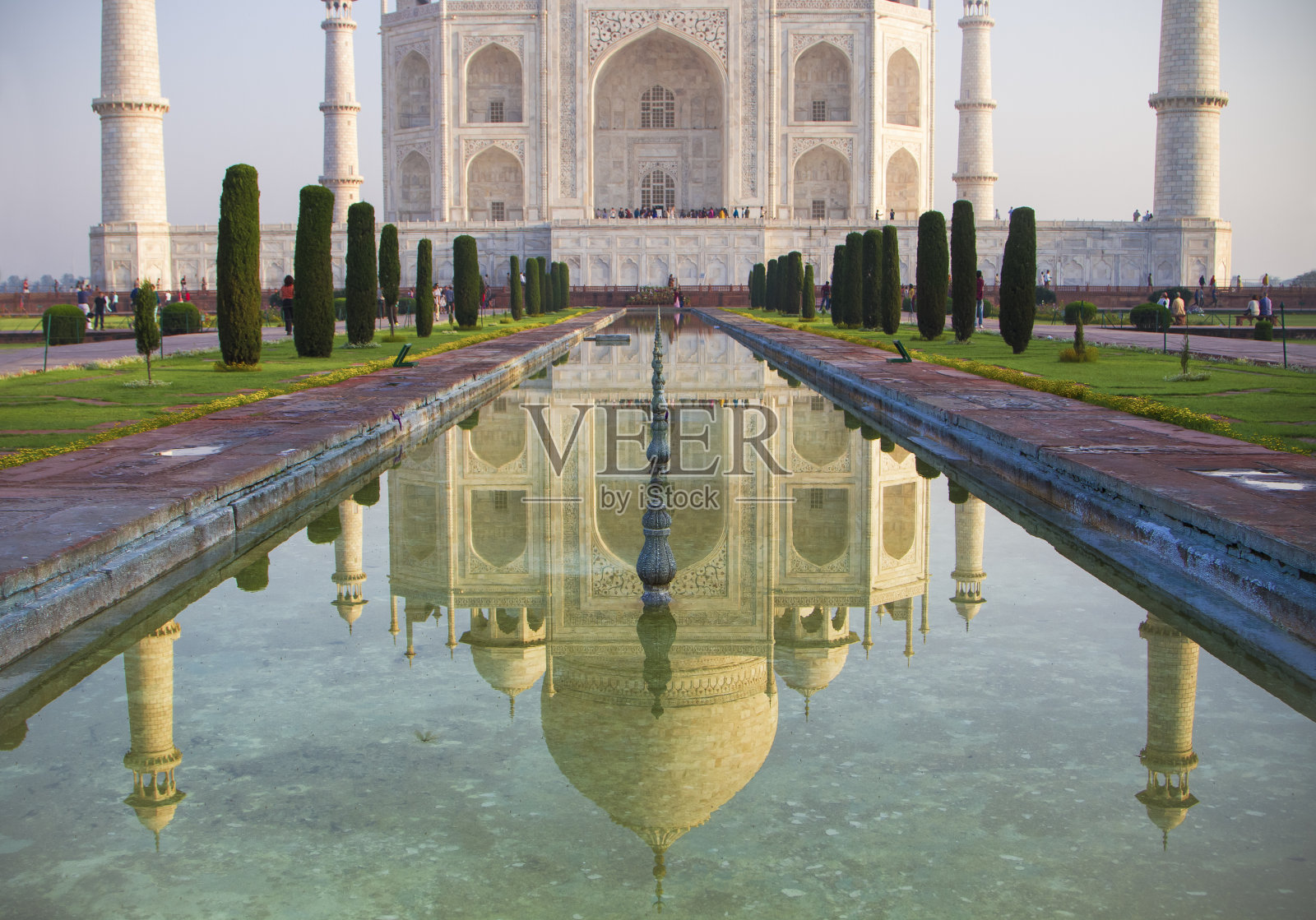 泰姬陵的倒影照片摄影图片