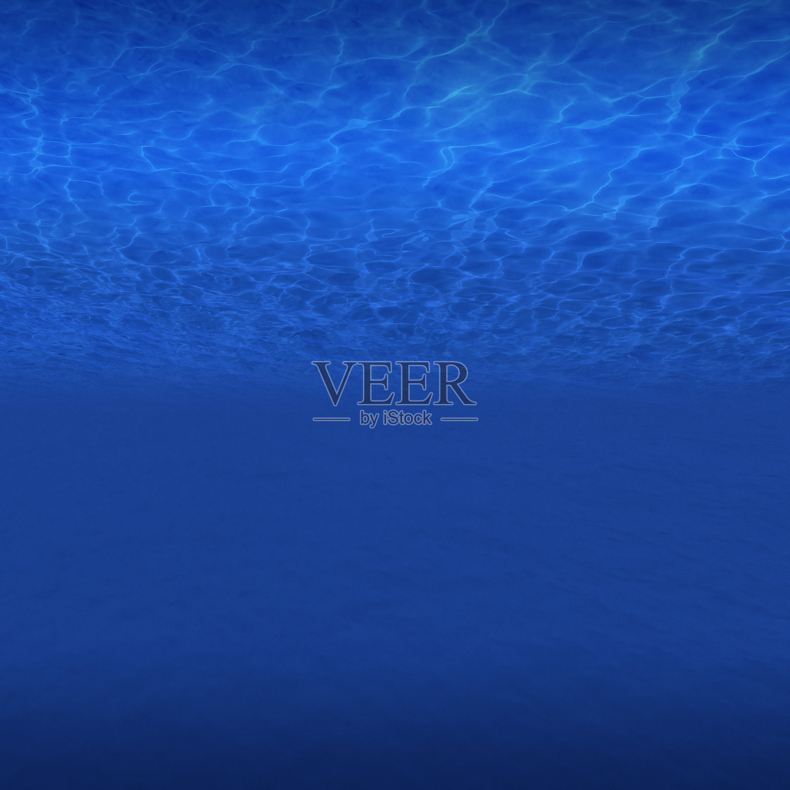 俯视图的蓝色水下照片摄影图片