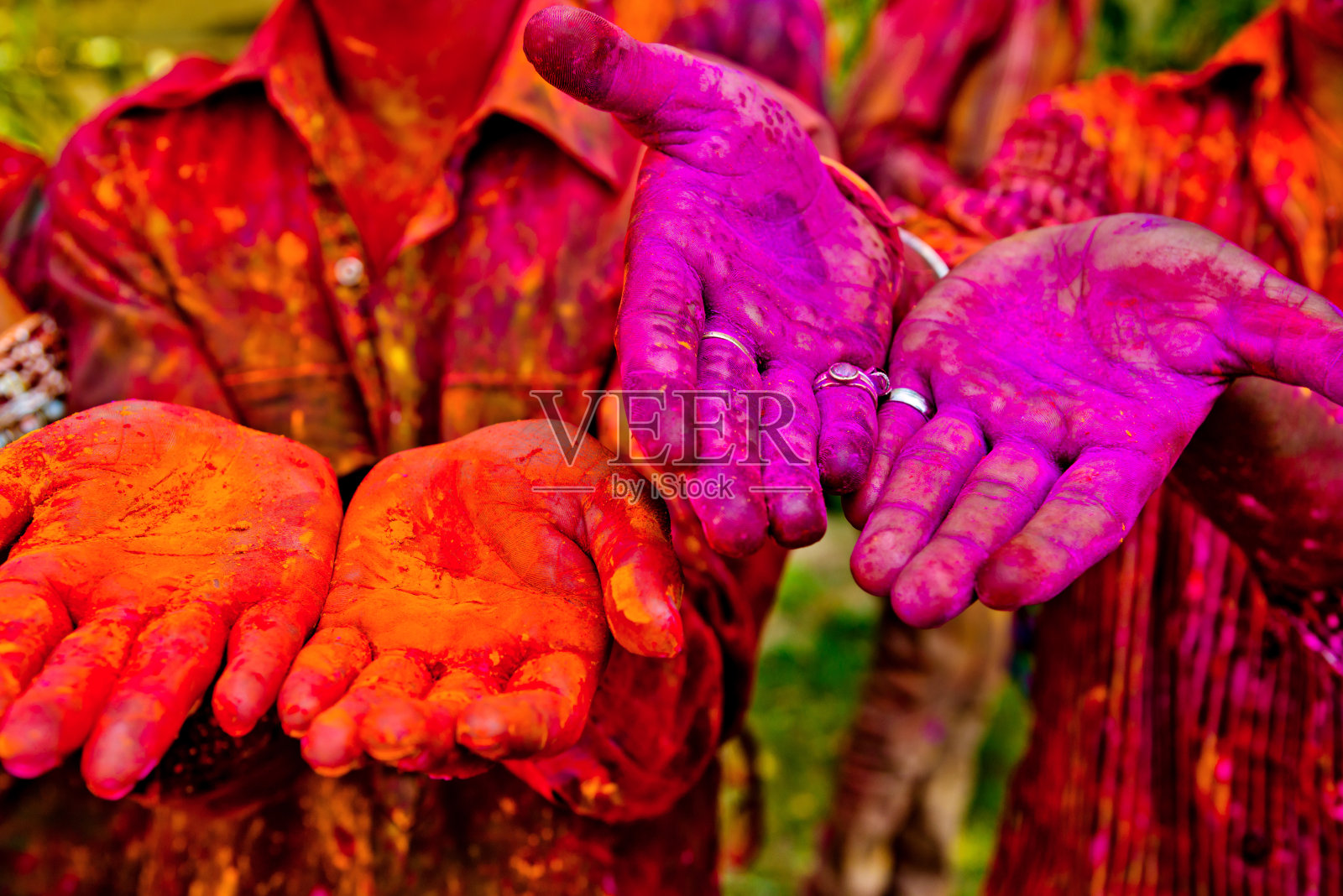 印度的胡里节照片摄影图片