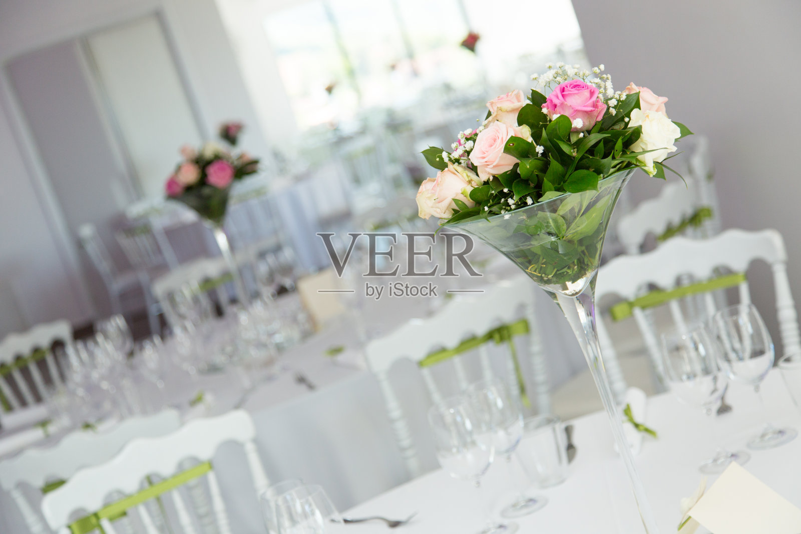 婚礼装饰桌子照片摄影图片