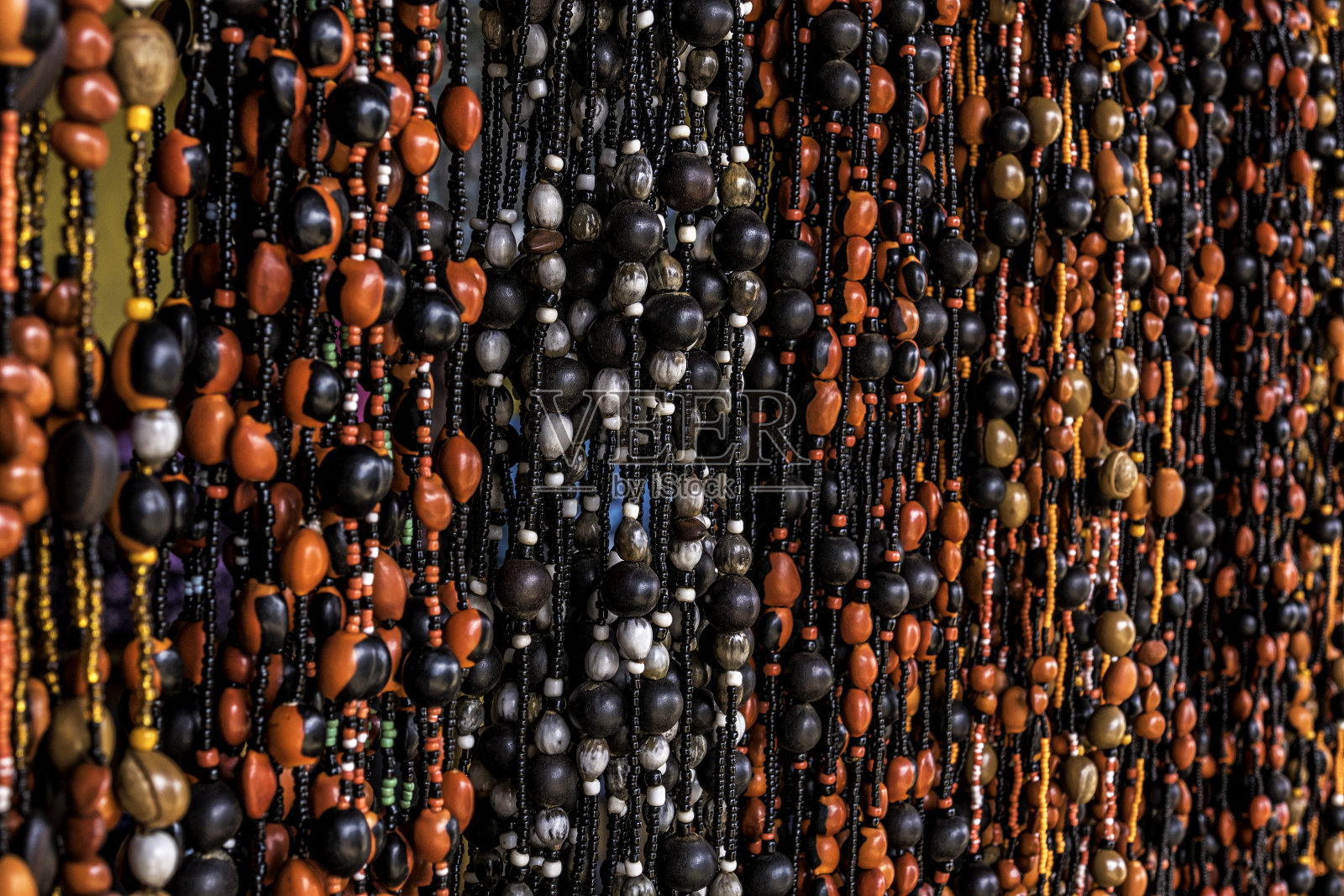 Pemon领带俾。本土市场，委内瑞拉的卡纳伊马照片摄影图片