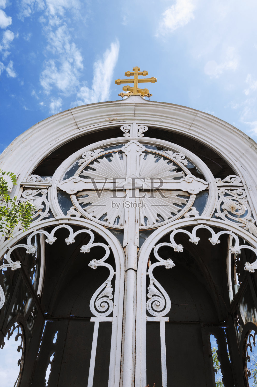 破旧的小教堂的碎片照片摄影图片