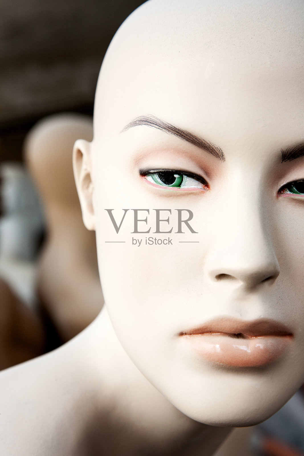 人体模型头部特写照片摄影图片