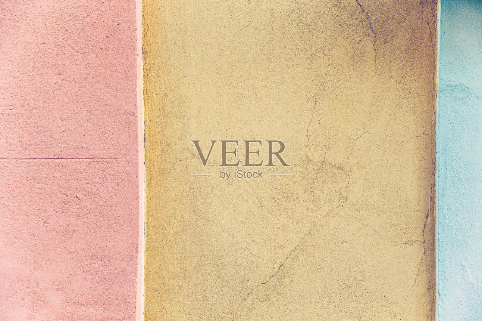 色彩丰富的油漆墙面，建筑外观，建筑细节照片摄影图片