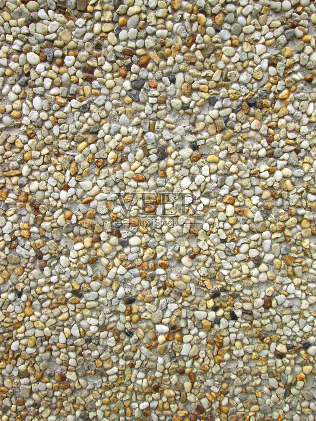 毛坯/鹅卵石图像，墙壁纹理背景，小鹅卵石，石膏-水泥渲染照片摄影图片