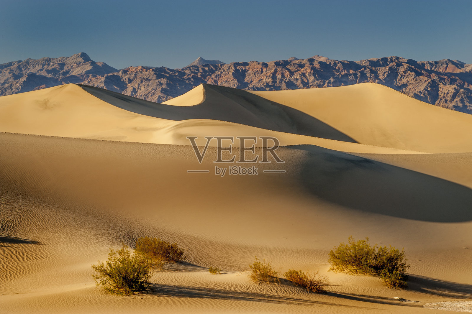 日出沙丘，死亡谷国家公园，加利福尼亚照片摄影图片