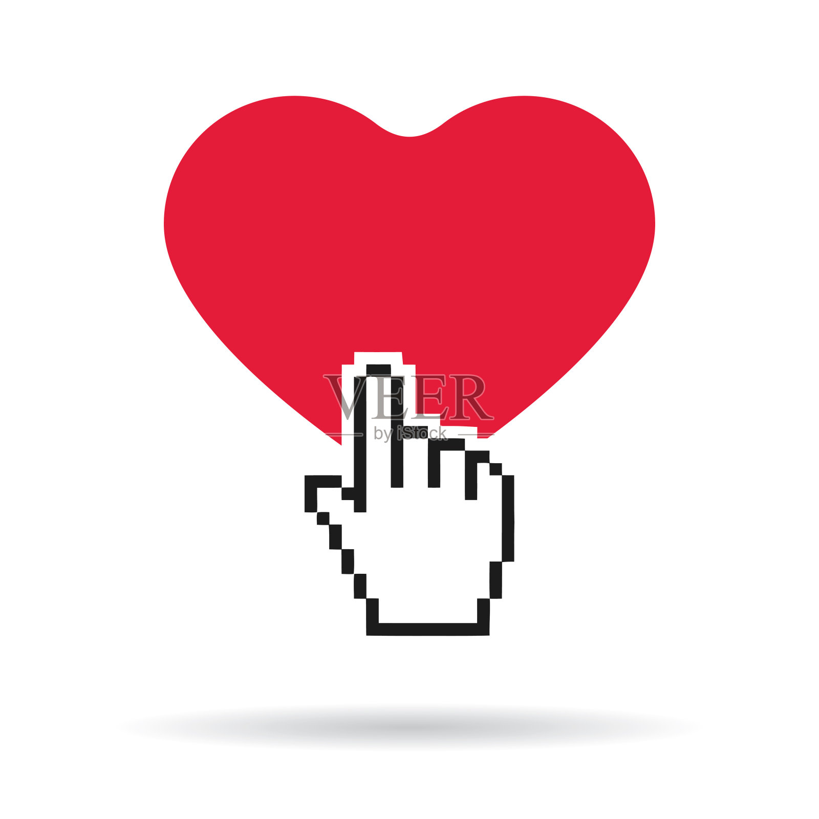 网上约会的图标插画图片素材