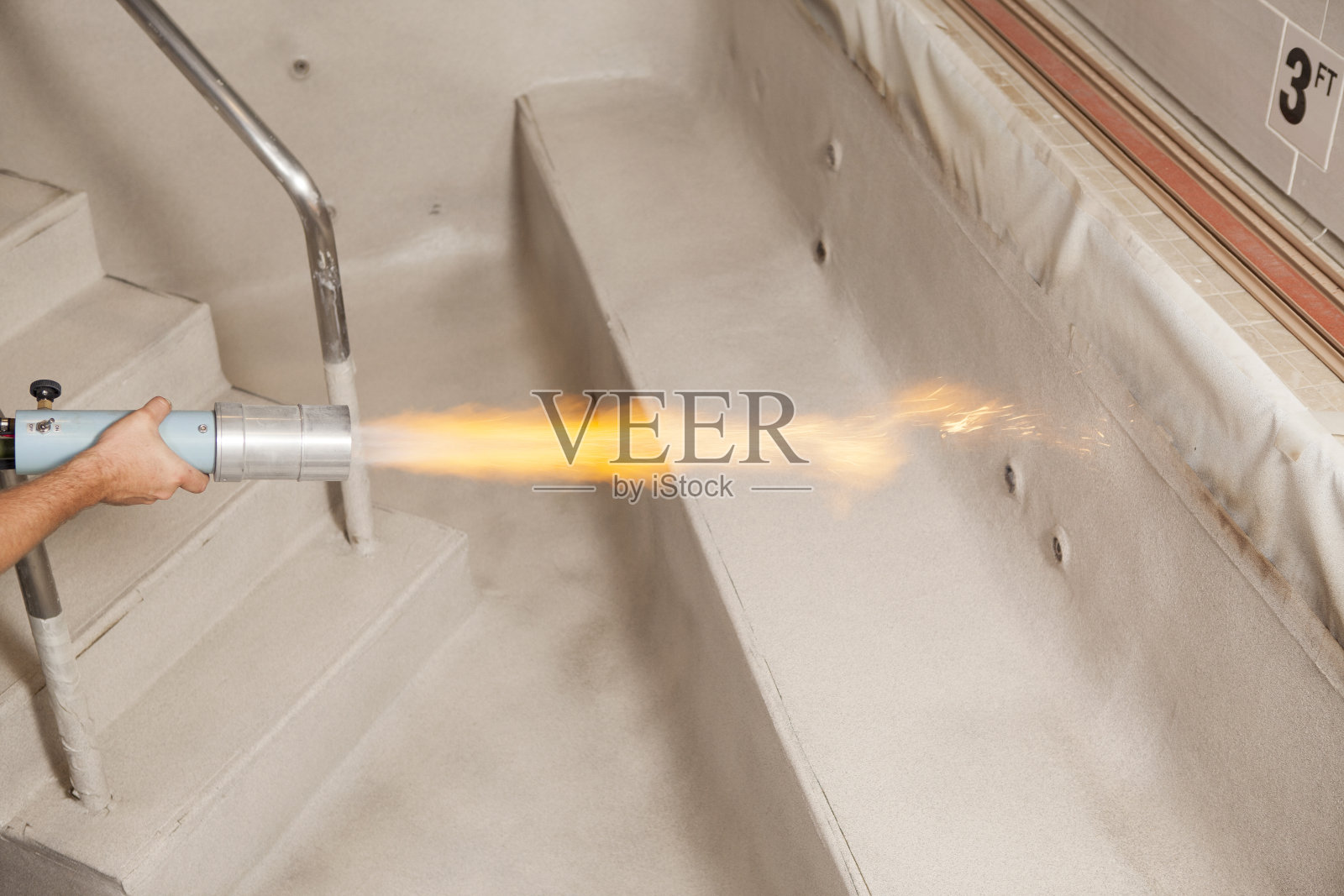 池涂料的火焰应用照片摄影图片