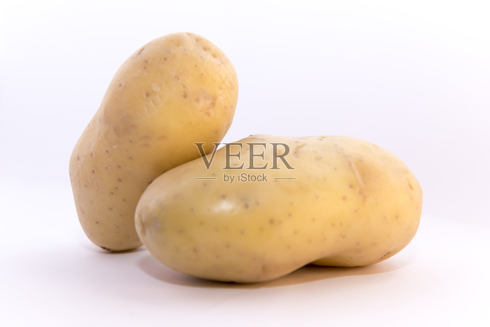 马铃薯孤立在白色背景照片摄影图片
