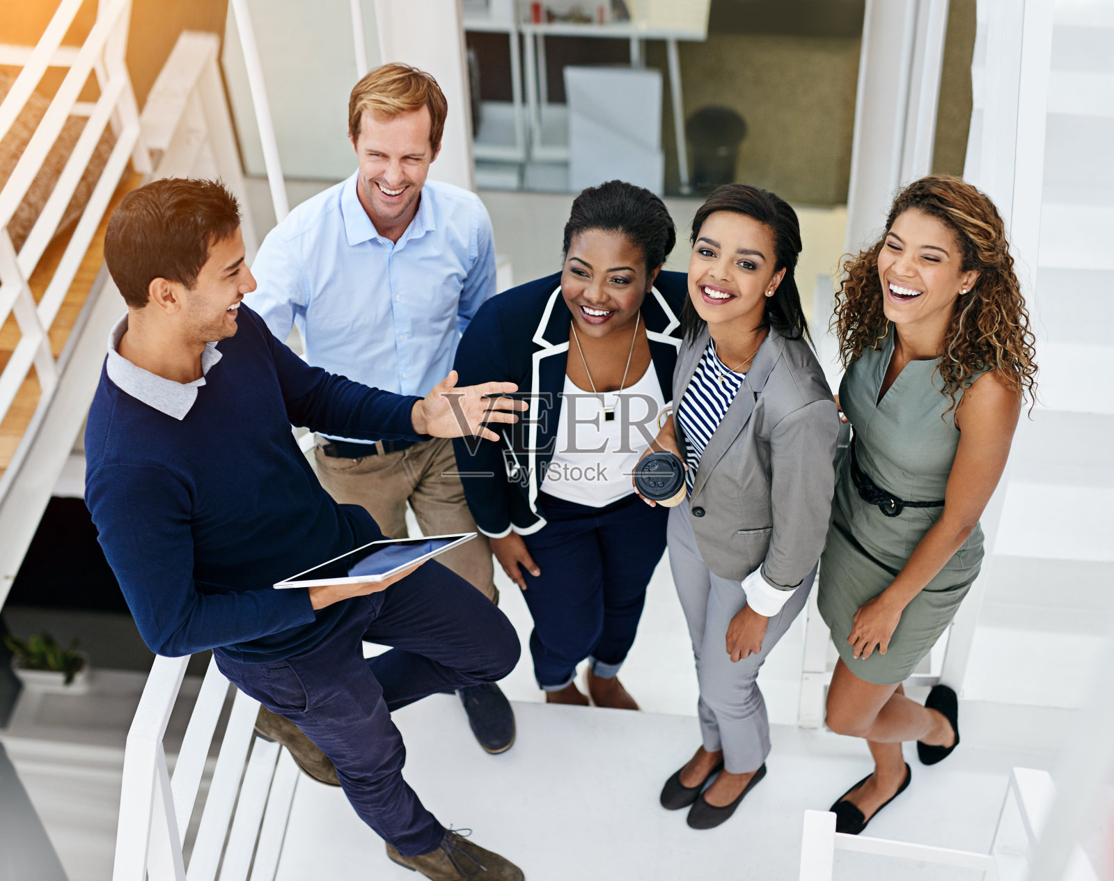 他们分享集体的成功照片摄影图片