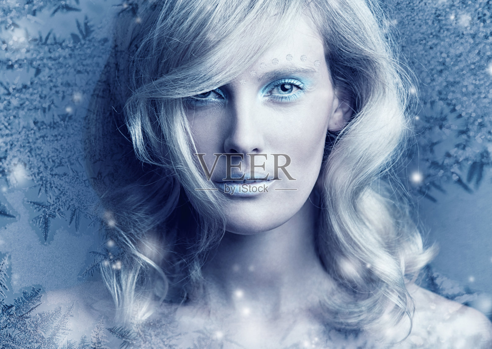 冻结在她的完美中照片摄影图片