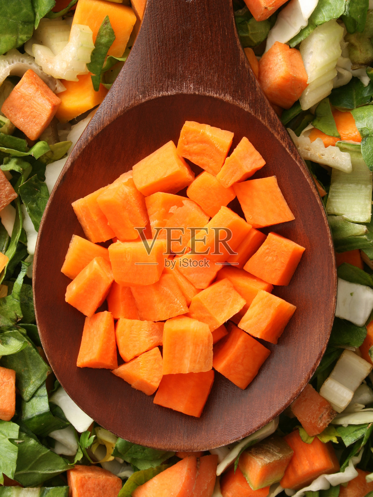 胡萝卜丁照片摄影图片