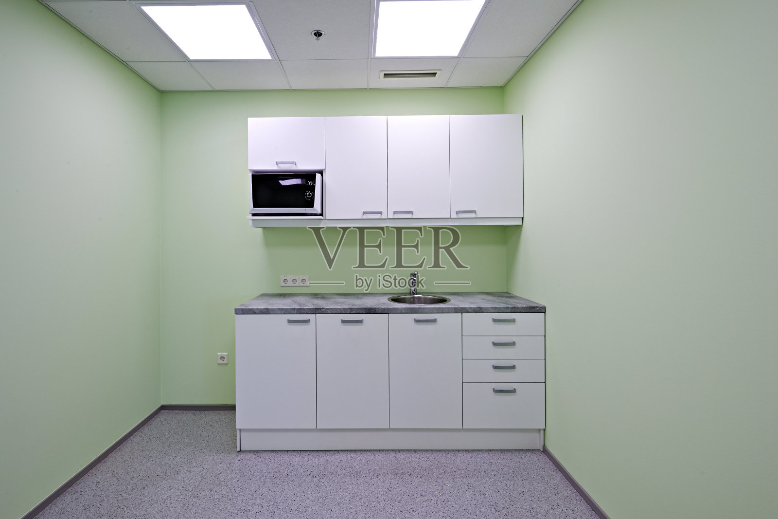 空办公室的厨房照片摄影图片