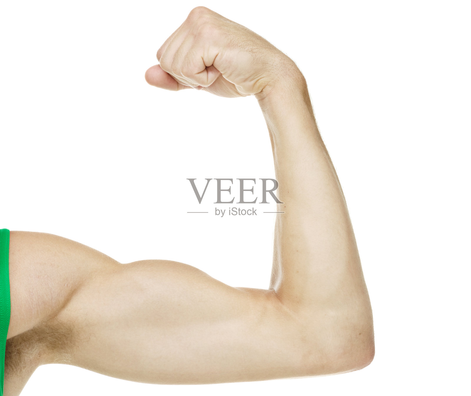 男运动员展示他的二头肌照片摄影图片