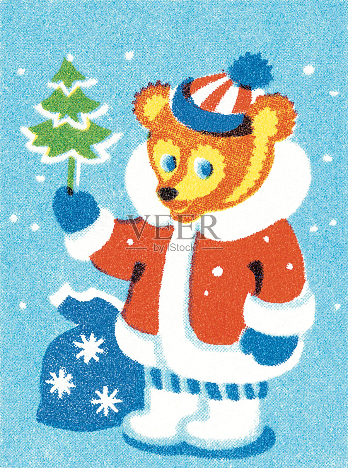 圣熊插画图片素材