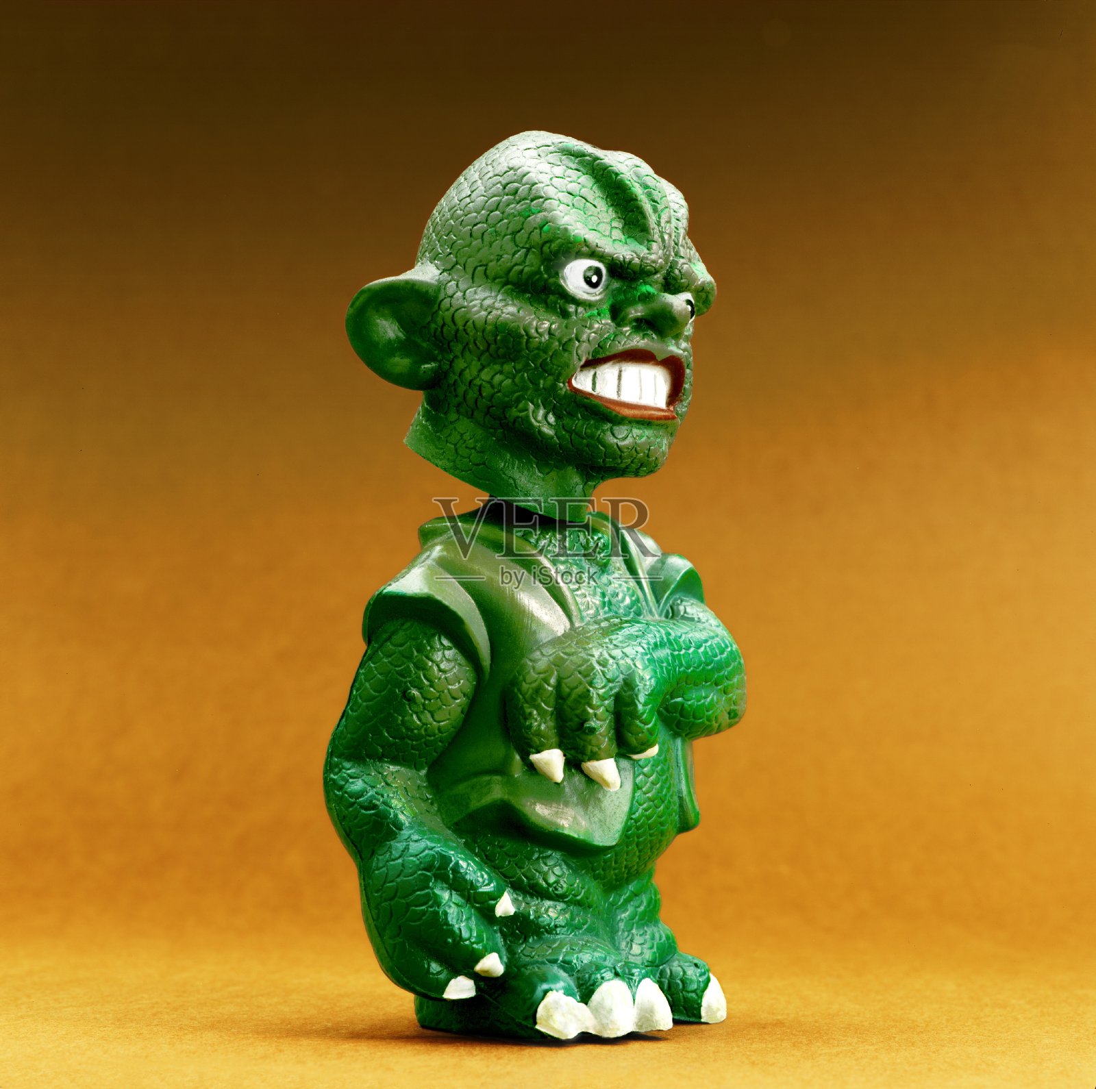 绿色的怪物照片摄影图片