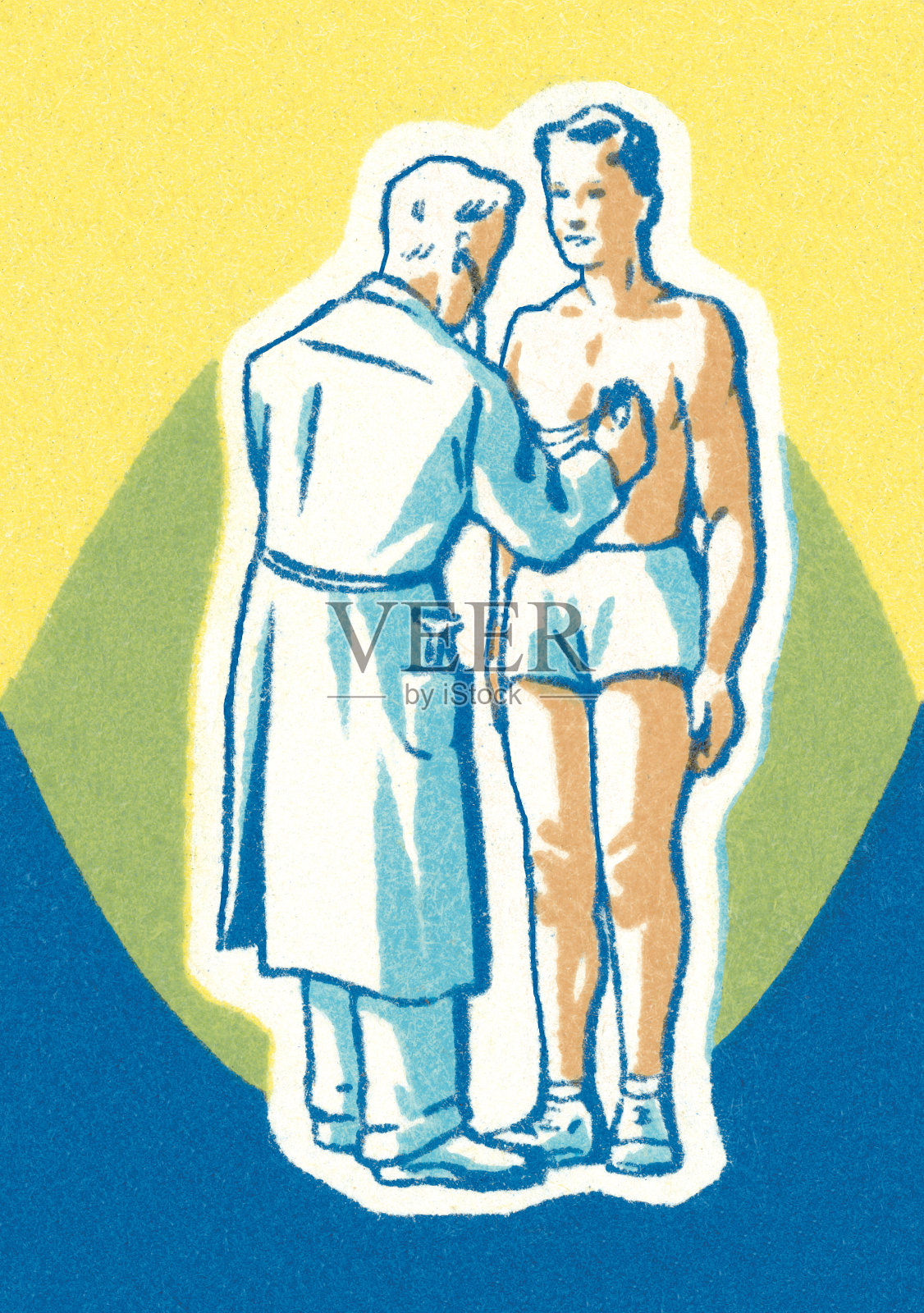 检查插画图片素材