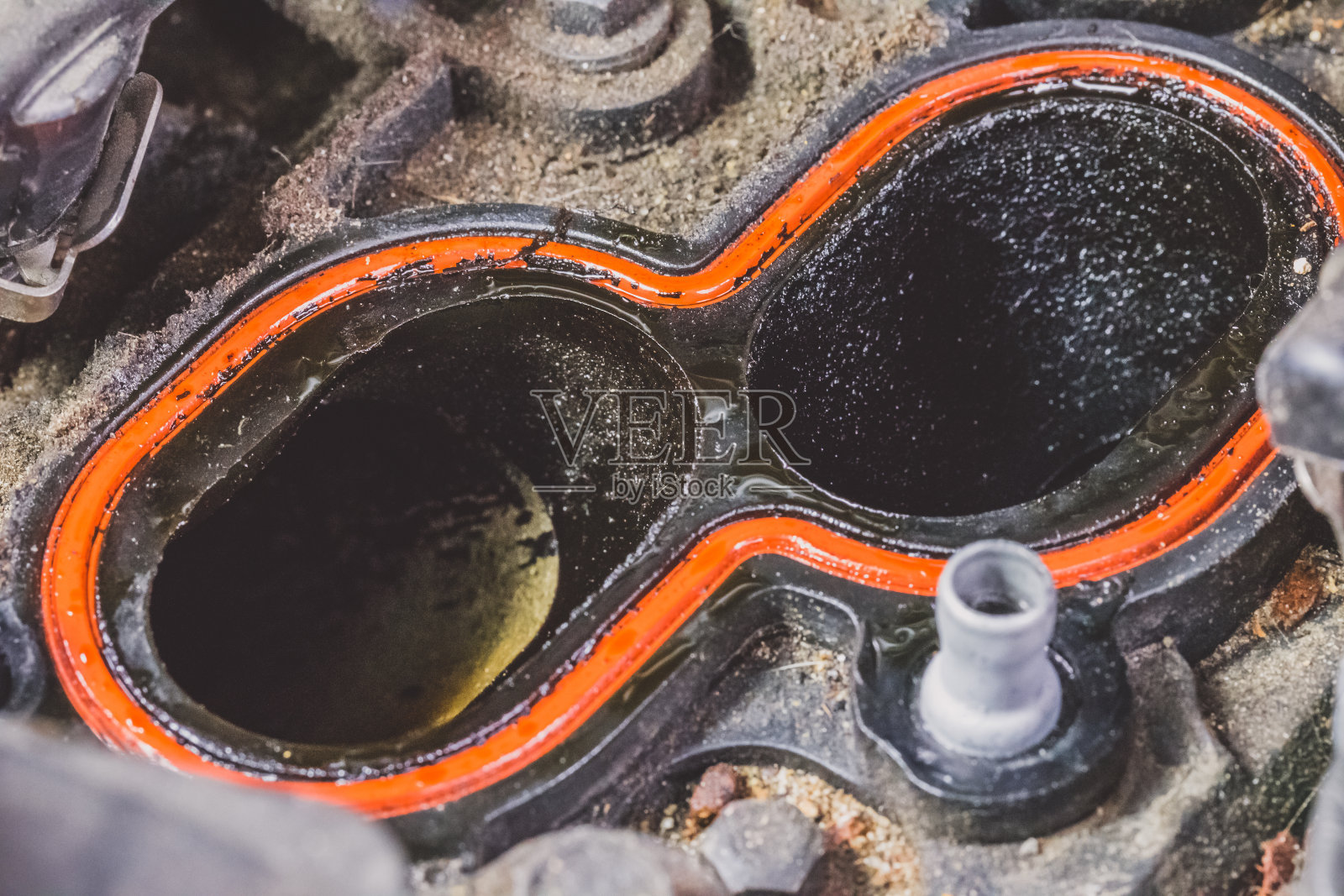 汽车阀盖打开照片摄影图片