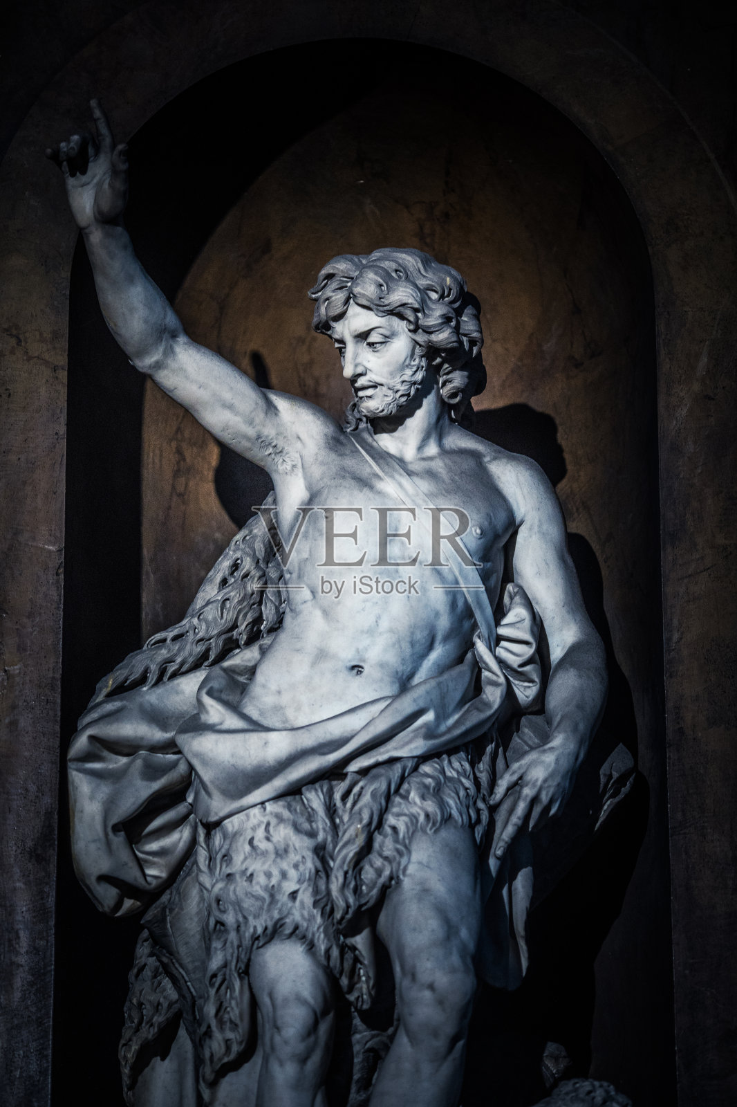 圣叙尔比斯教堂施洗约翰照片摄影图片