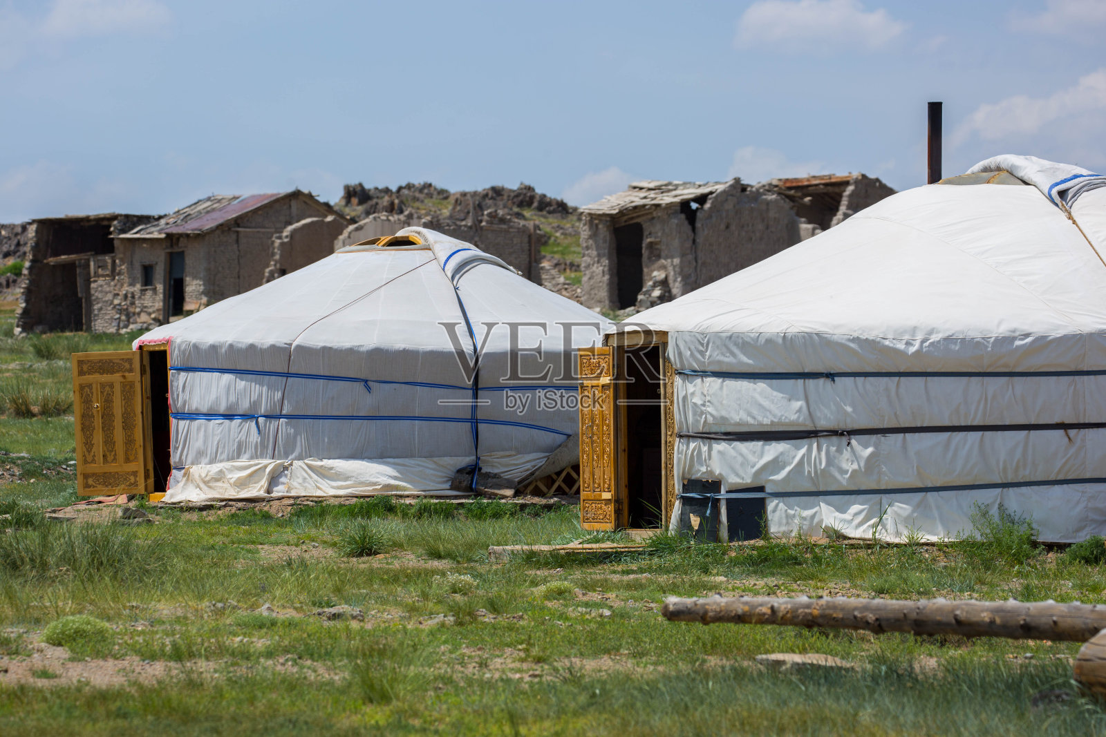 蒙古:传统蒙古包照片摄影图片