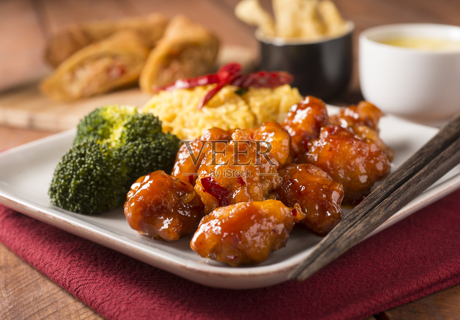 左宗棠鸡照片摄影图片