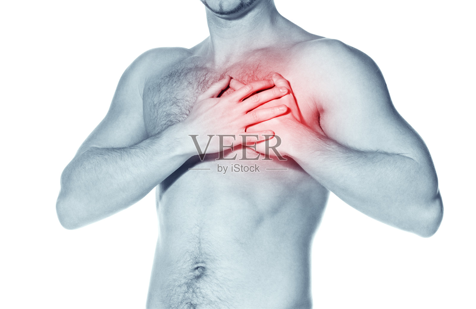 心脏病发作的男人照片摄影图片