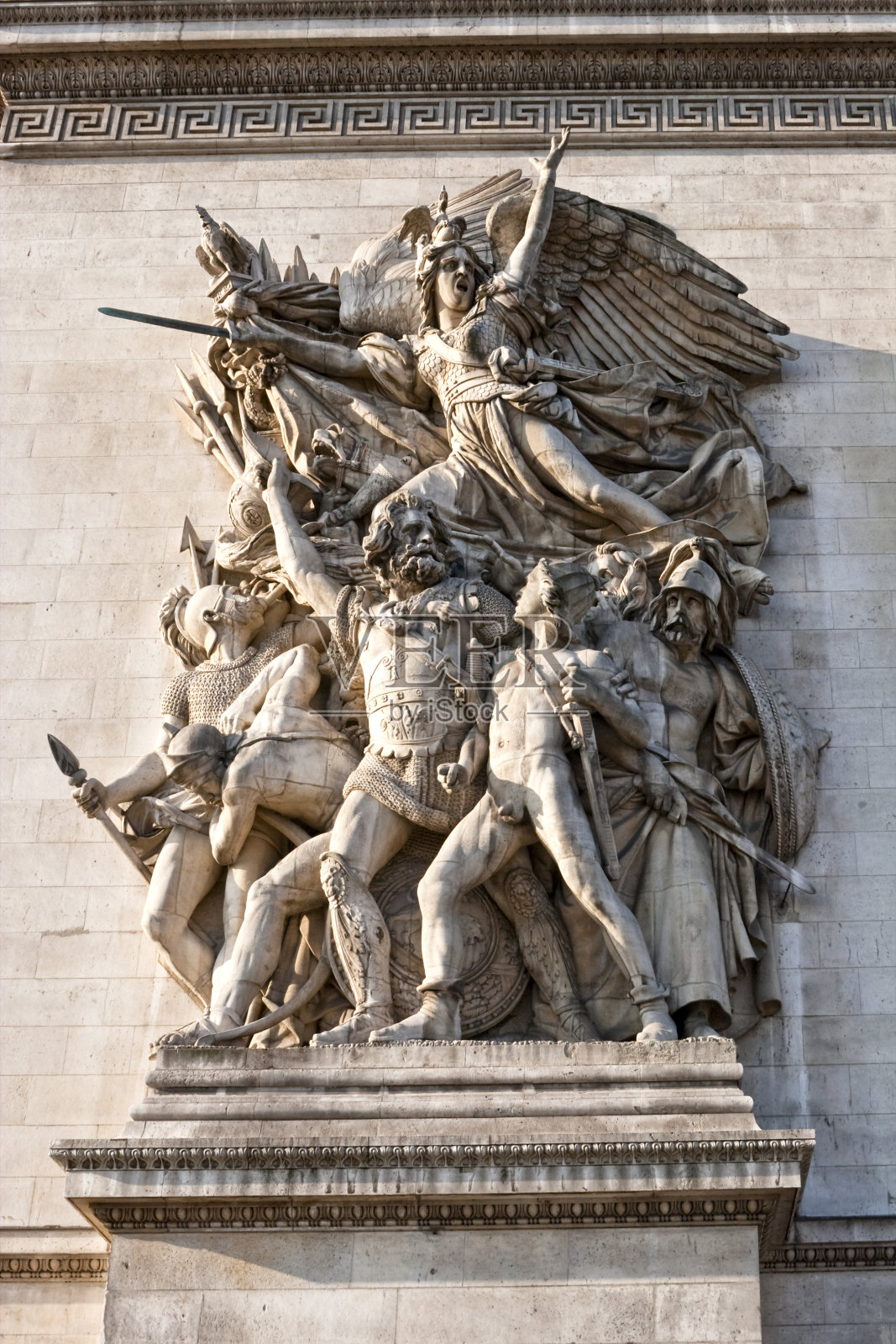 下午阳光下的凯旋门照片摄影图片