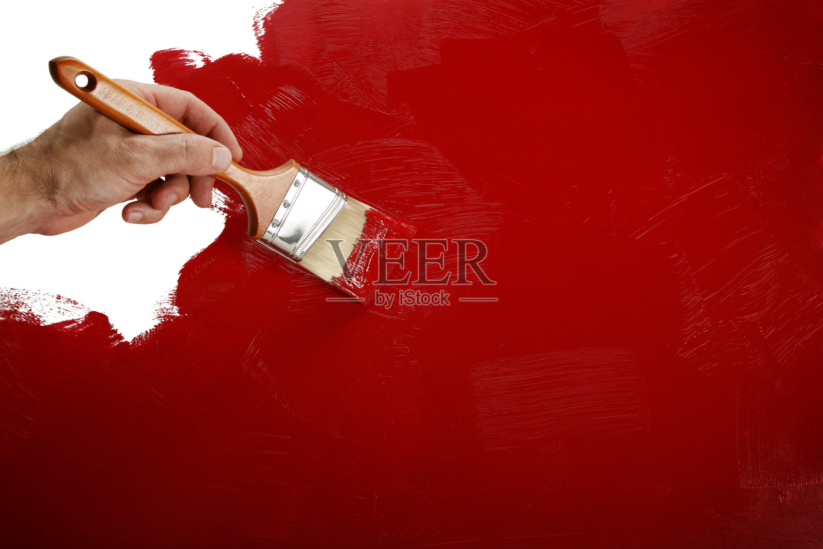 用红漆漆墙照片摄影图片