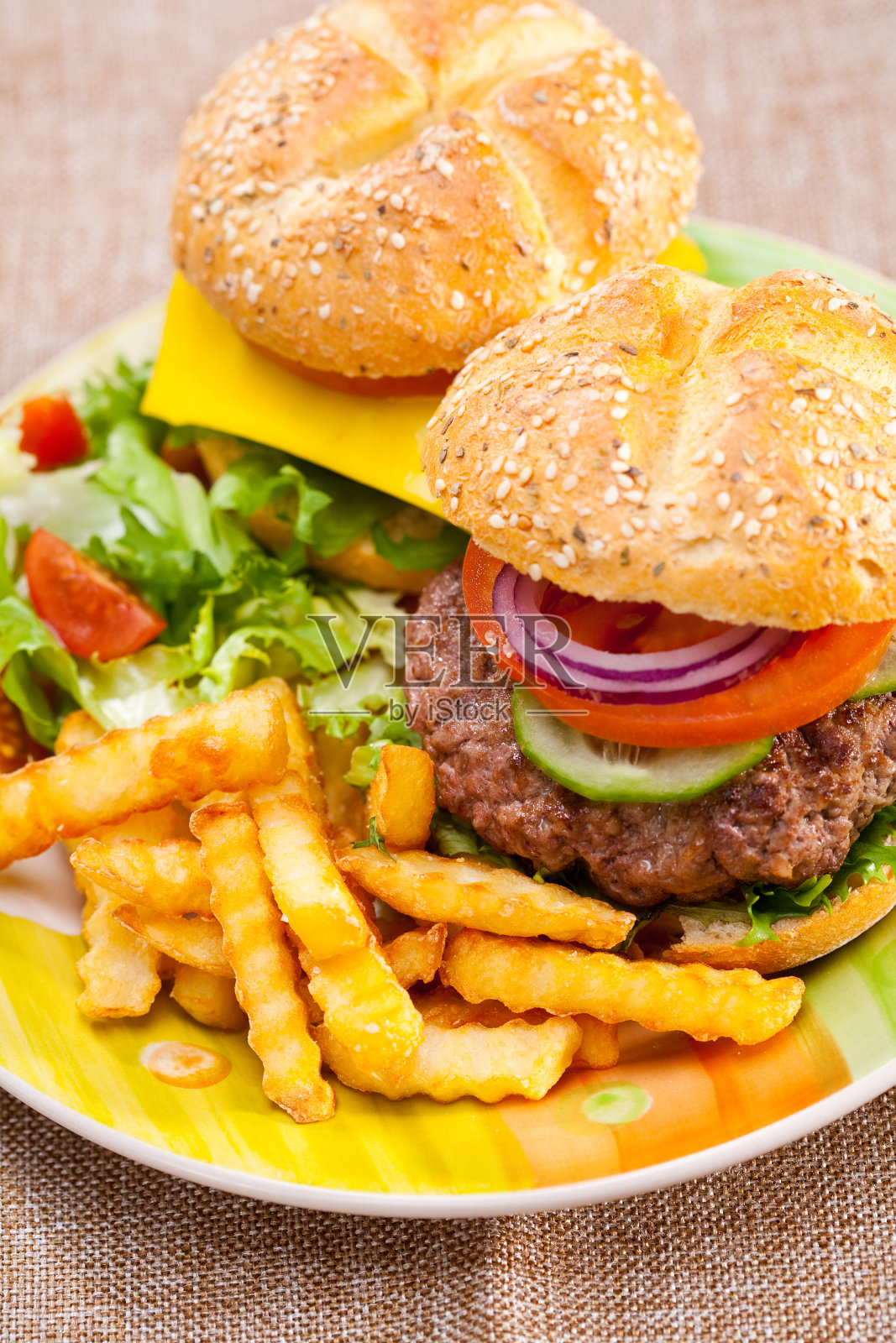 美味的汉堡照片摄影图片