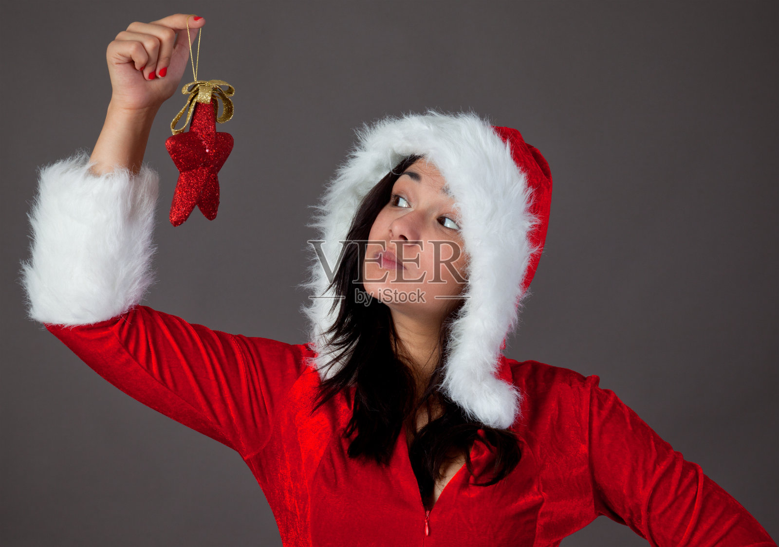 圣诞节的女孩照片摄影图片