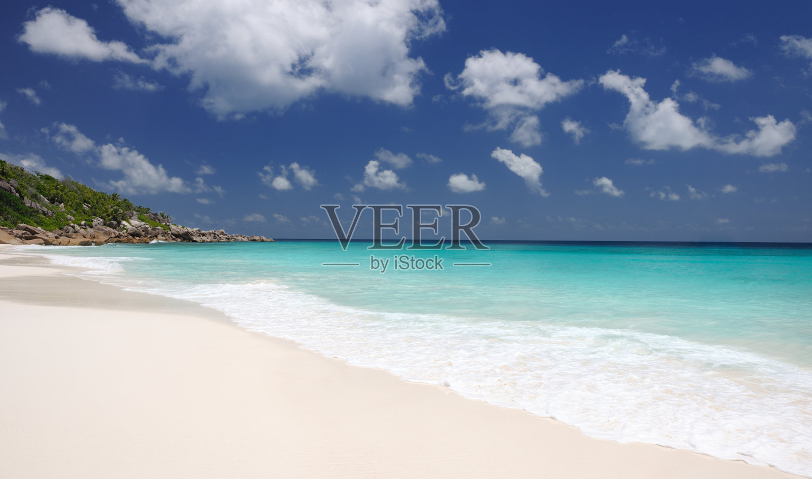 热带天堂海滩全景图(XXXL)照片摄影图片