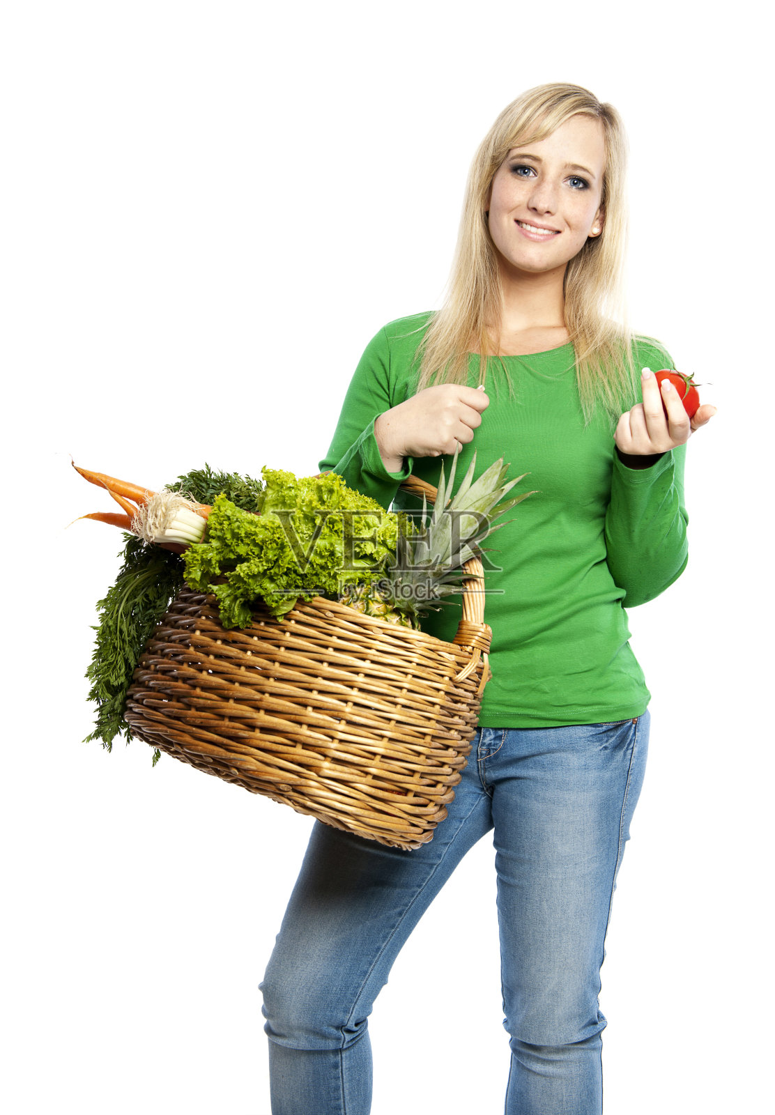 年轻女子去购物照片摄影图片