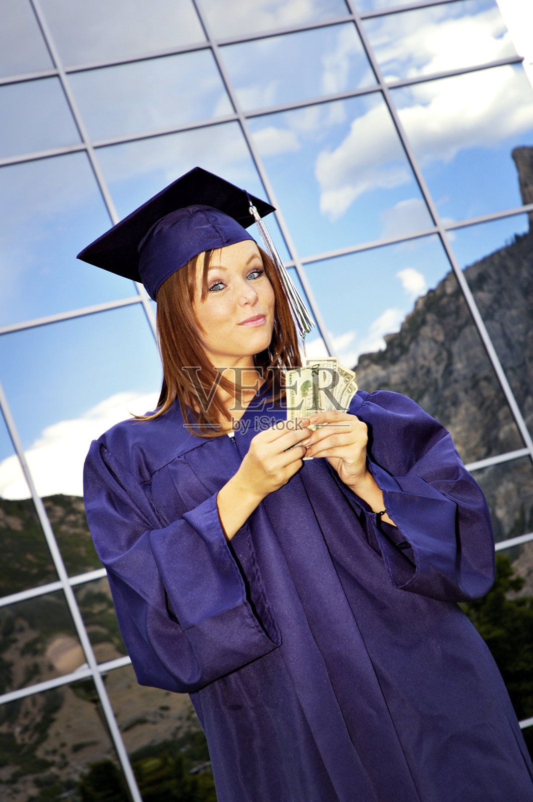 毕业的现金照片摄影图片