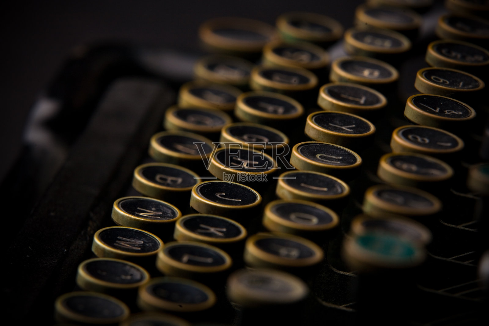 古老的打字机键盘照片摄影图片