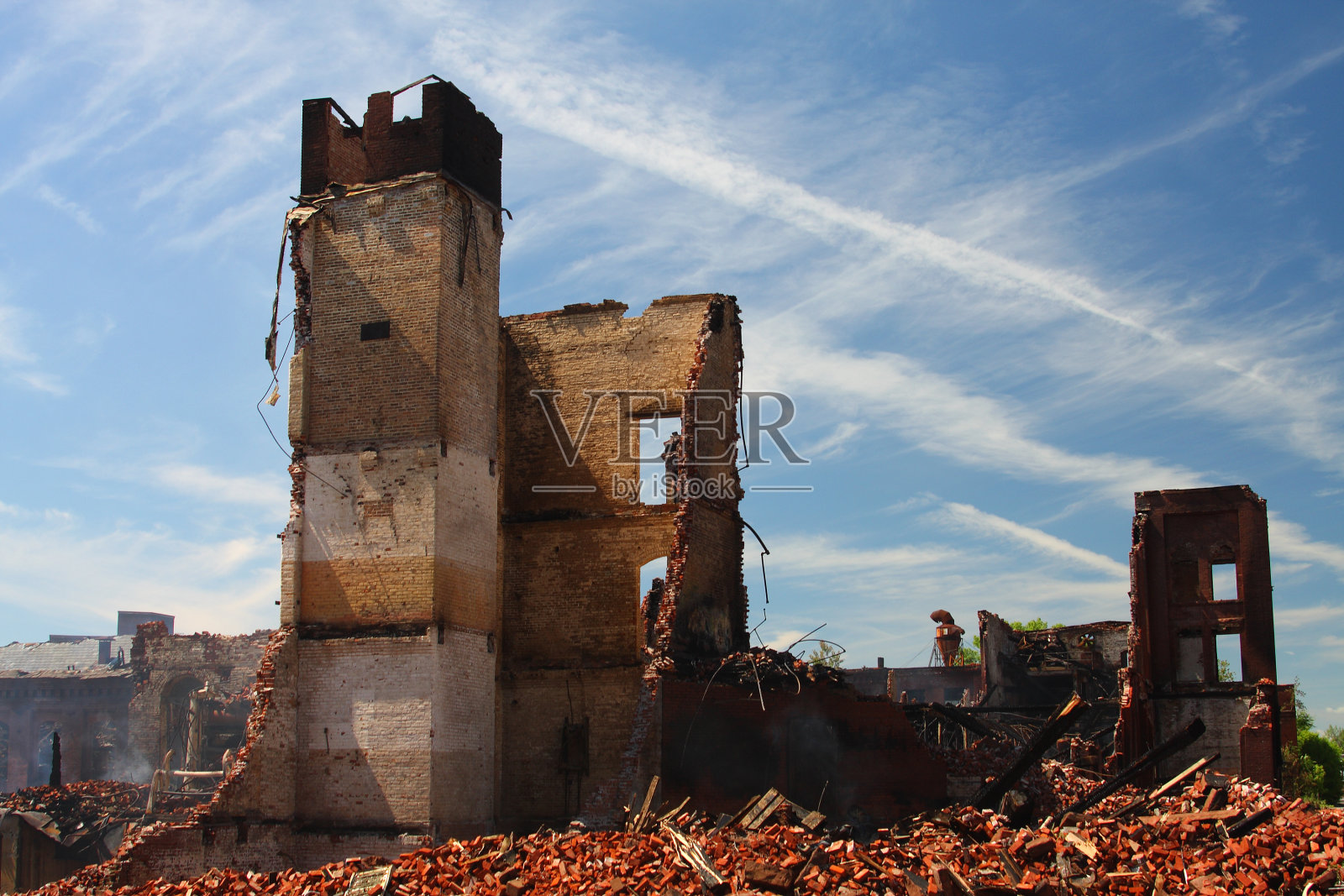 燃烧的大楼照片摄影图片