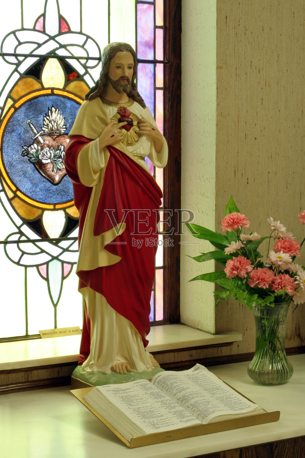 圣心雕像照片摄影图片