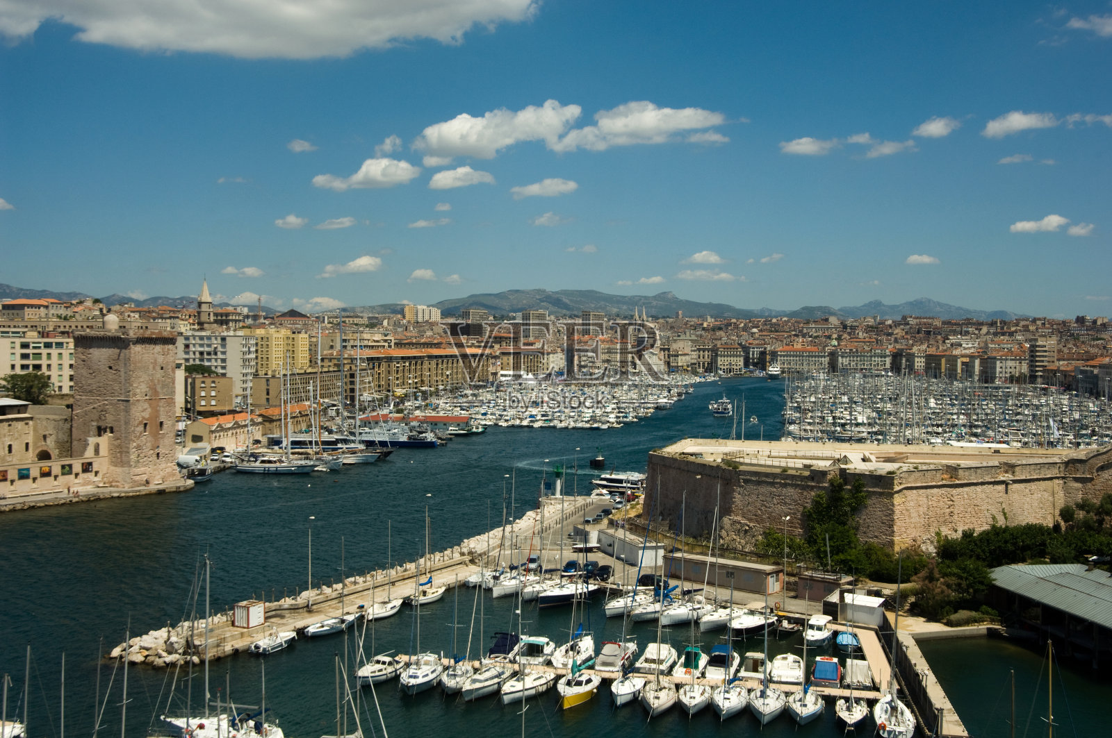 法国马赛港照片摄影图片