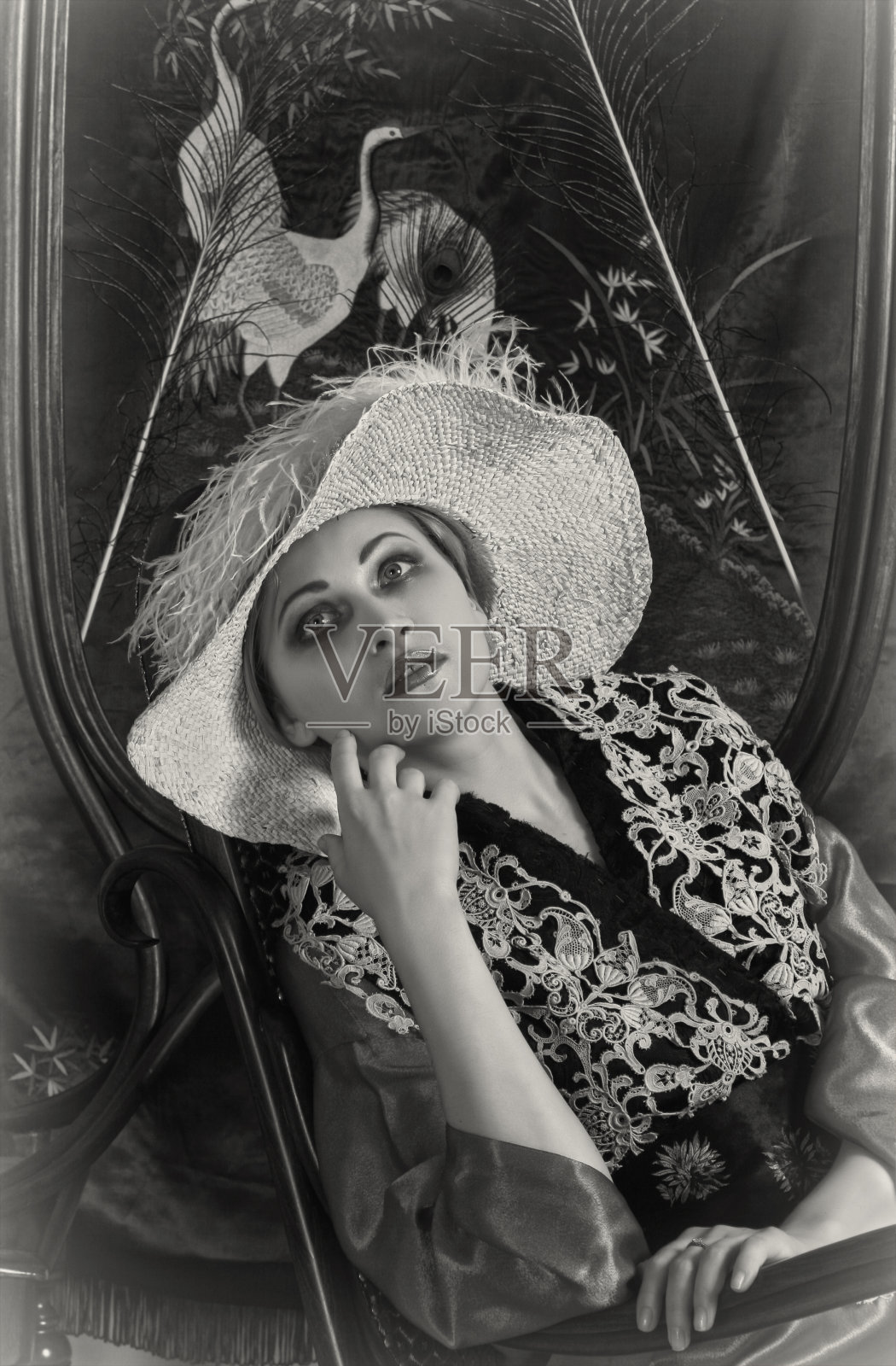 1920年代的风格。做白日梦照片摄影图片