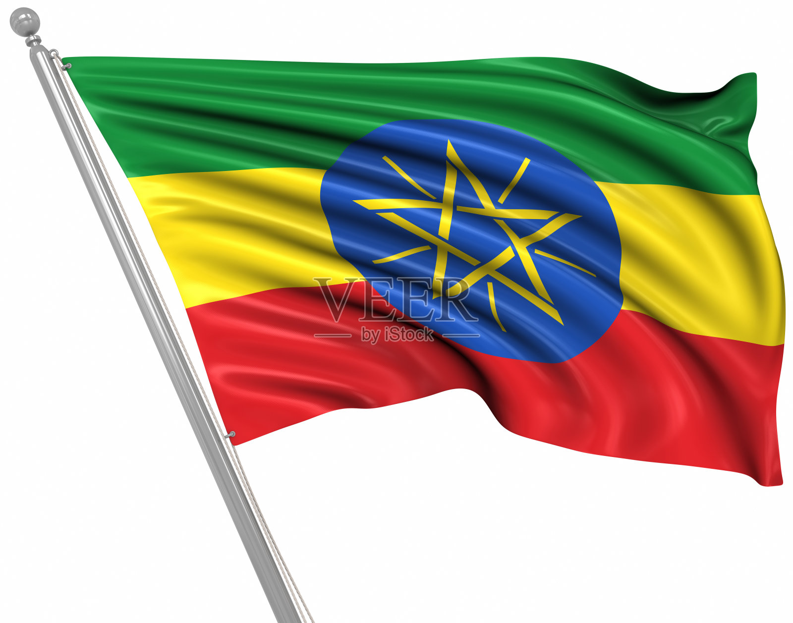 埃塞俄比亚国旗照片摄影图片